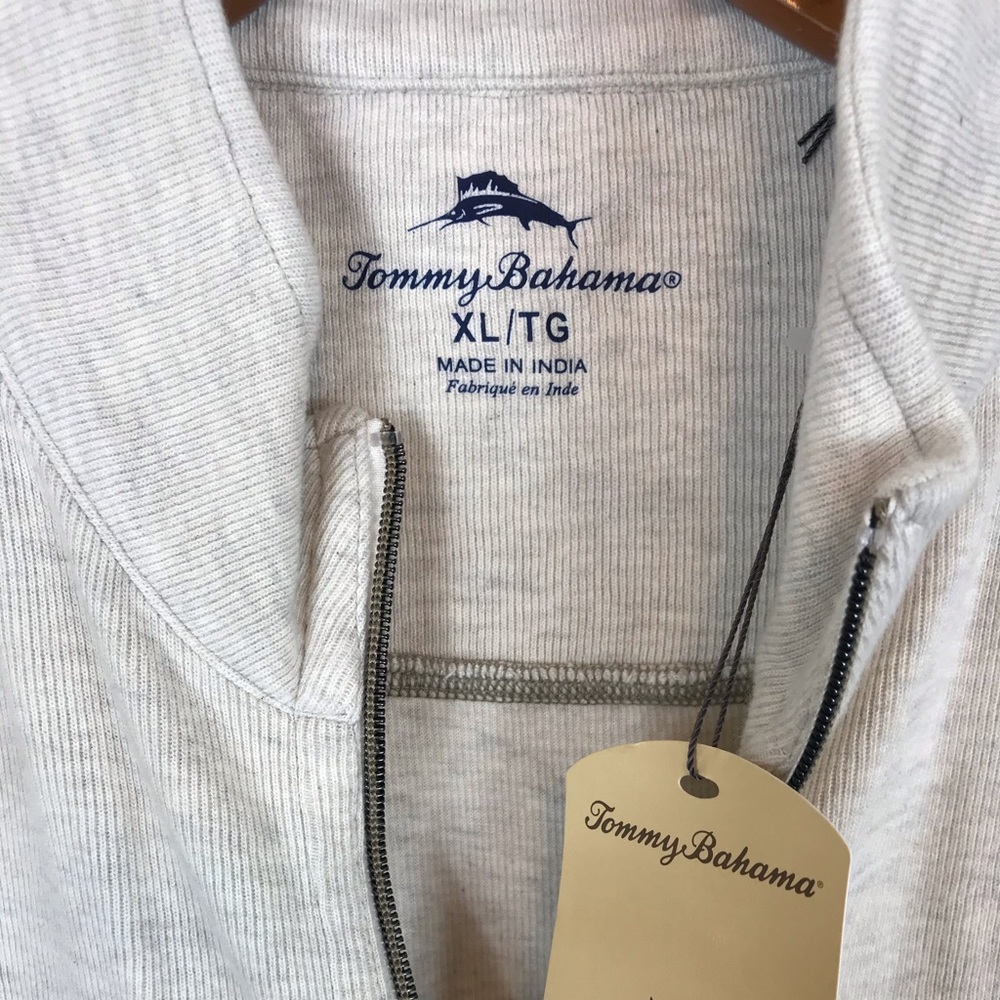 Tommy Bahama NWT abalone Heather full zip vest - Picture 3 of 6